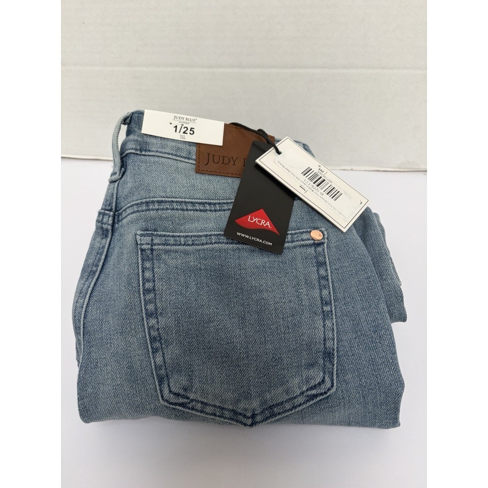 Judy Blue NWT Mid-Rise Bootcut Denim Jeans Patch Pocket Size 1/25 Style #881053